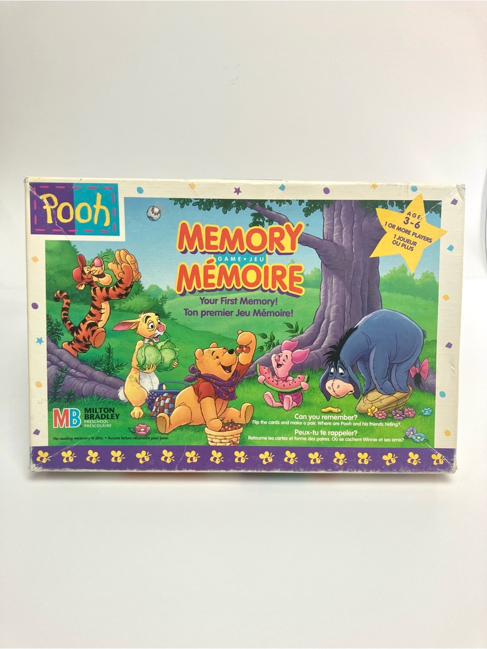 Vintage Winnie-the-Pooh Memory Game 1996 Winnie l'ourson Mémoire 90s Disney